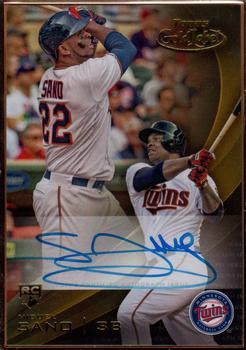 2016 Topps Gold Label - Gold Framed Autographs #GLFA-MS Miguel Sano Front