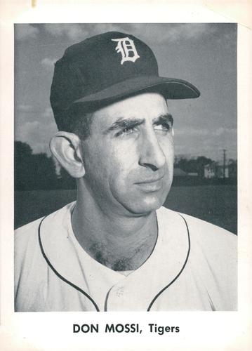 1960 Jay Publishing Detroit Tigers Set A #NNO Don Mossi Front