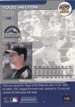 2000 Pacific #146 Todd Helton Back