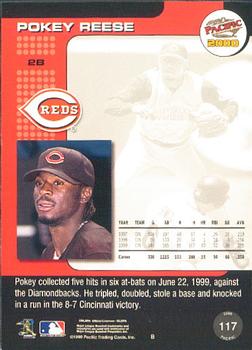 2000 Pacific #117 Pokey Reese Back