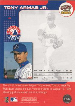 2000 Pacific #256 Tony Armas Jr. Back