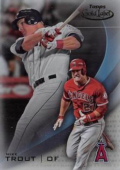 2016 Topps Gold Label - Class 2 Blue #1 Mike Trout Front