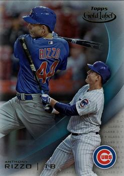 2016 Topps Gold Label - Class 3 Blue #44 Anthony Rizzo Front
