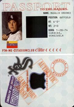 2002 Stadium Club - Passport to the Majors #PTMMO Magglio Ordonez Front