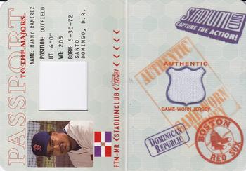 2002 Stadium Club - Passport to the Majors #PTM-MR Manny Ramirez Front