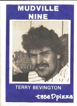 1983 TaseD Pizza Mudville Nine Stockton Ports #NNO Terry Bevington Front