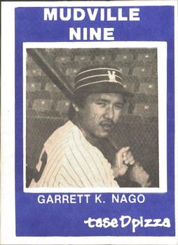 1983 TaseD Pizza Mudville Nine Stockton Ports #NNO Garrett Nago Front