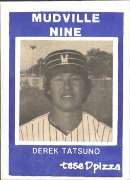 1983 TaseD Pizza Mudville Nine Stockton Ports #NNO Derek Tatsuno Front