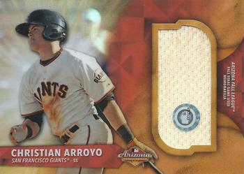2016 Bowman Chrome - 2015 AFL Fall Stars Game Relics #AFLR-CA Christian Arroyo Front