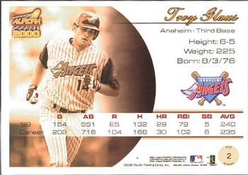 2000 Pacific Aurora #2 Troy Glaus Back