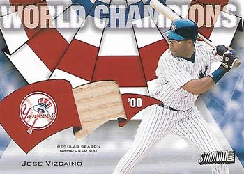 2002 Stadium Club - World Champion Relics #WC-JV Jose Vizcaino Front