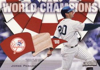 2002 Stadium Club - World Champion Relics #WC-JP Jorge Posada Front