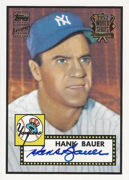 2002 Topps - 1952 Reprints Autographs #HBA Hank Bauer Front