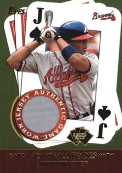 2002 Topps - 5 Card Stud Jack of All Trades Relics #5J-AJ Andruw Jones Front