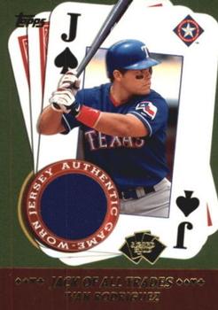 2002 Topps - 5 Card Stud Jack of All Trades Relics #5J-IR Ivan Rodriguez Front