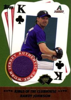 2002 Topps - 5 Card Stud Kings of the Clubhouse Relics #5K-RJ Randy Johnson Front