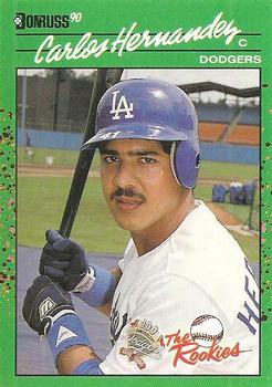 1990 Donruss The Rookies #37 Carlos Hernandez Front