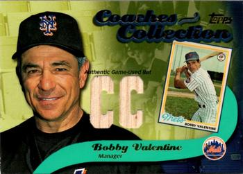 2002 Topps - Coaches Collection Relics #CC-BV Bobby Valentine Front