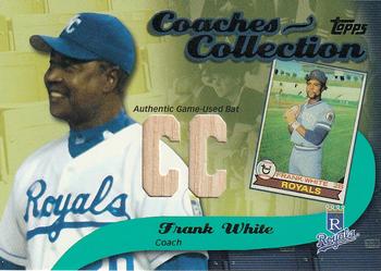 2002 Topps - Coaches Collection Relics #CC-FW Frank White Front