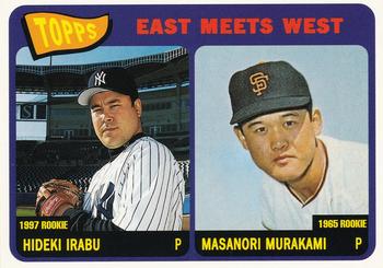 2002 Topps - East Meets West #EW-HI Hideki Irabu / Masanori Murakami Front