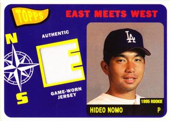 2002 Topps - East Meets West Relics #EWR-HN Hideo Nomo Front
