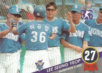 1999 Teleca Seung Yeop Lee Homerun Card #27 Seung-Yeop Lee Front
