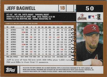 2002 Topps - Gold #50 Jeff Bagwell Back