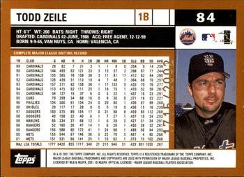 2002 Topps - Gold #84 Todd Zeile Back