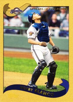 2002 Topps - Gold #593 Henry Blanco Front