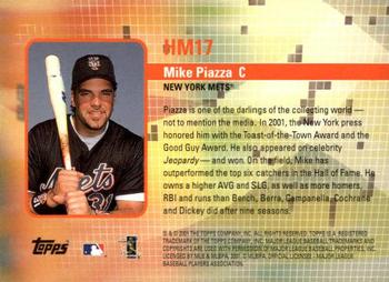 2002 Topps - Hobby Masters #HM17 Mike Piazza Back
