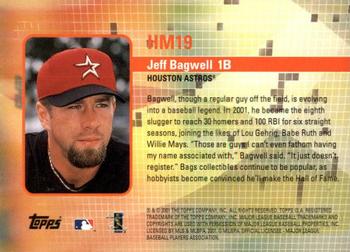 2002 Topps - Hobby Masters #HM19 Jeff Bagwell Back
