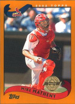 2002 Topps - Home Team Advantage #4 Mike Matheny  Front
