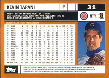 2002 Topps - Home Team Advantage #31 Kevin Tapani  Back