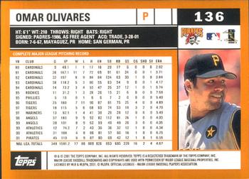 2002 Topps - Home Team Advantage #136 Omar Olivares  Back