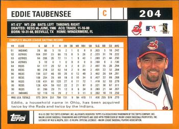 2002 Topps - Home Team Advantage #204 Eddie Taubensee  Back
