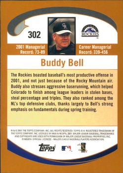 2002 Topps - Home Team Advantage #302 Buddy Bell  Back