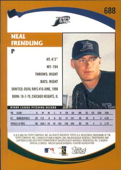 2002 Topps - Home Team Advantage #688 Neal Frendling Back