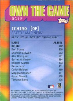 2002 Topps - Own the Game #OG12 Ichiro Suzuki Back