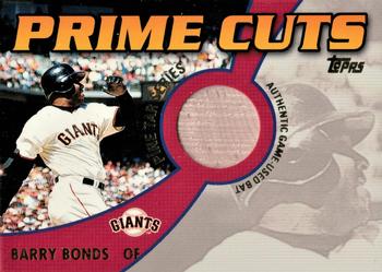 2002 Topps - Prime Cuts Pine Tar Relics #PCP-BB Barry Bonds Front