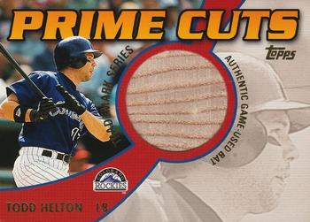 2002 Topps - Prime Cuts Trademark Relics #PCT-TH Todd Helton Front