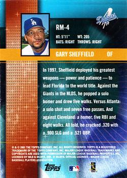 2002 Topps - Ring Masters #RM-4 Gary Sheffield Back