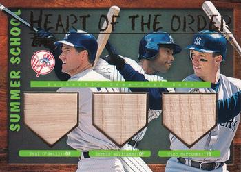 2002 Topps - Summer School Heart of the Order Relics #HTO-OWM Paul O'Neill / Bernie Williams / Tino Martinez Front