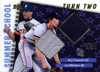 2002 Topps - Summer School Turn Two Relics #TTR-TW Alan Trammell / Lou Whitaker Front