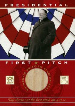 2002 Topps American Pie Spirit of America - Presidential First Pitch Seat Relics #PFPR-WT William Taft Front
