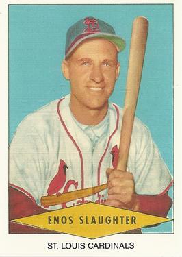 1991 1954 Red Heart Dog Food Reprint #NNO Enos Slaughter Front