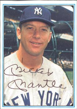 1982 ASA The Mickey Mantle Story - Autographed Blue Back #1 Mickey Mantle Front