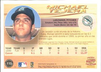 2000 Pacific Crown Collection #115 Michael Tejera Back