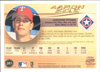 2000 Pacific Crown Collection #287 Aaron Sele Back