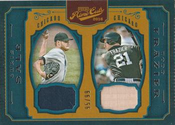 2016 Panini Prime Cuts - Combo Player Materials #CPM-SF Todd Frazier / Chris Sale Front