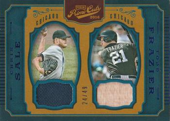 2016 Panini Prime Cuts - Combo Player Materials Blue #CPM-SF Todd Frazier / Chris Sale Front